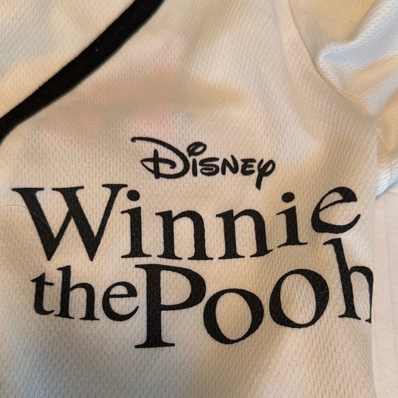 Disney Girls Winnie The Pooh Baseball Jersey Classic Mesh Button Down Shirt XL - Picture 7 of 8
